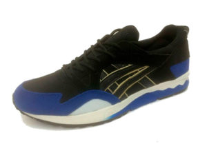 Кроссовки Asics Gel Lyte 5 мужские черные с синим - фото спереди