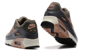 Nike Air Max 90 замша коричневый с серым (35-44)